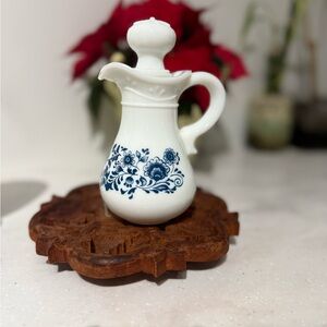 Avon Delft Blue milk glass pitcher